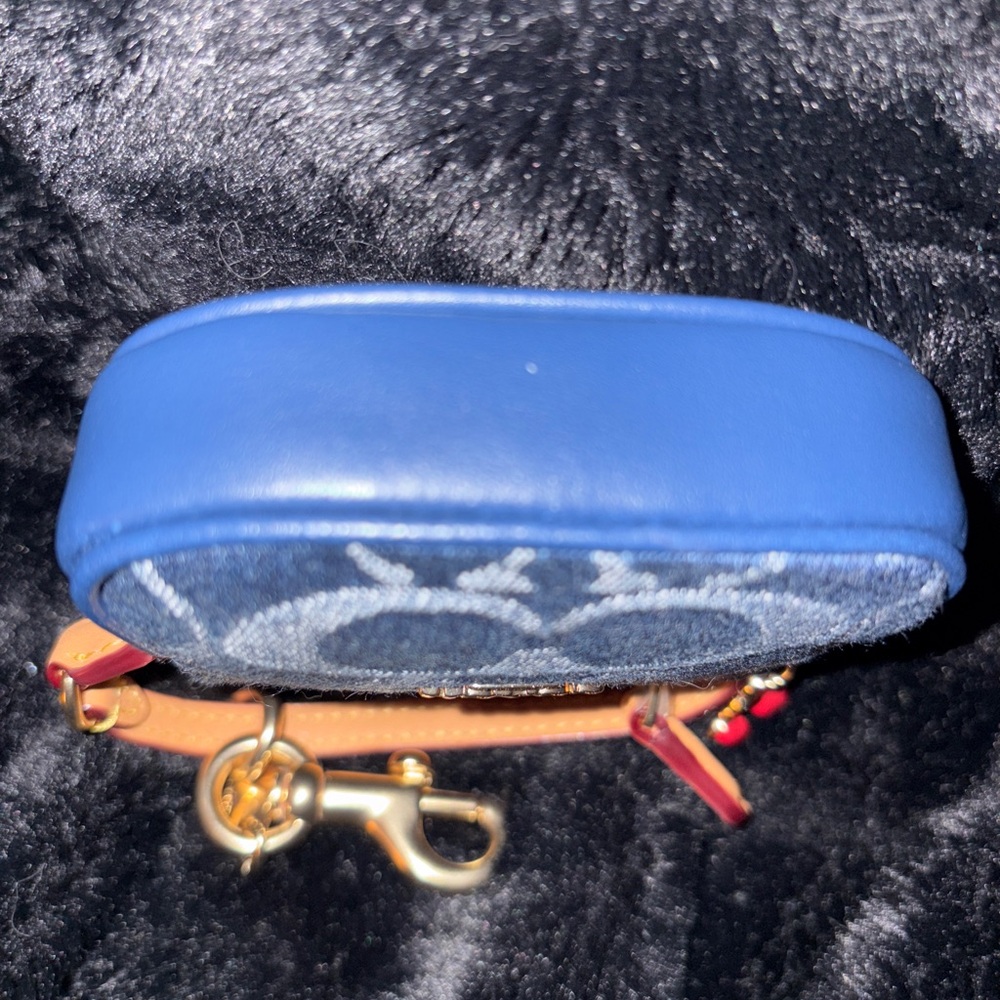 Coach Mini Nolita Signature Blue Denim Charm CZ085 - Picture 3 of 3